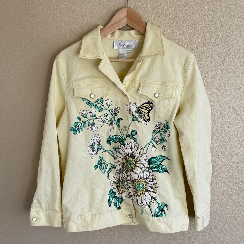 Floral Yellow Jacket